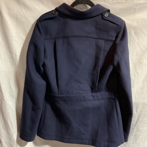 Barney’s New York Blue Wool Raphael Jacket Size 42 Made In Italy Button Front - Bild 8 von 10