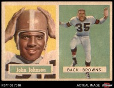 1957 Topps #16 John Johnson Browns-FB St. Mary's 6 - EX/MT