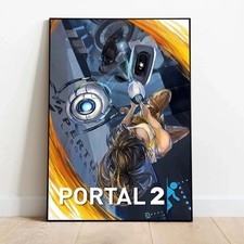 Portal 2 Sci Fi Puzzle Game Artwork Poster
