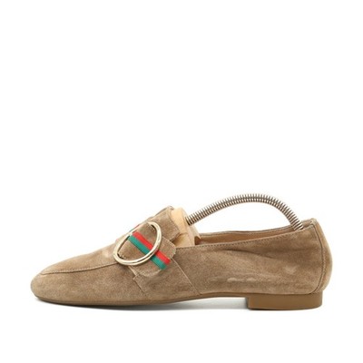 Paul Green Damen Loafer EU 37,5 sand Gürtelschnalle, gestreifter Akzent