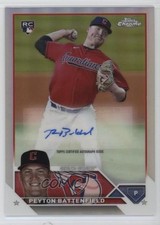 2023 Topps Chrome Update Refractor 372/499 Peyton Battenfield #AC-PBA Auto 1d4b