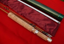 Pêche CANNE MOUCHE Bambou 6'7 Fly rod fishing bamboo cane Pezon et Michel Blank