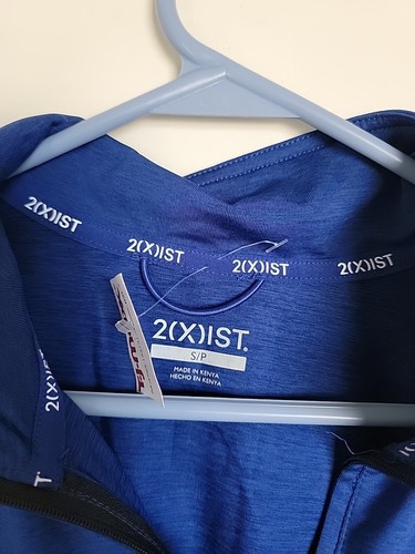 2(X)Ist Pullover Womens S/P royal blue 1/4 Zip Long Sleeve Golf NEW - Picture 2 of 3