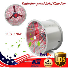 16explosion-proof Axial Exhaust Fan 1450rpm Spray Booth Paint Fumes Exhaust Fan
