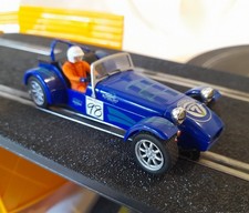 Scalextric Car. Caterham Super 7. Blue #98. Works Very Well ! SEE VIDEO & Pics