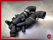 09-15 Jaguar X250 XF 5.0L Engine Thermostat Housing w/ Hoses 8W938A587BB OEM