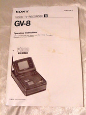 Vtg Sony Video TV Recorder 8 CV-8 Walkman Instruction Manual Booklet Book