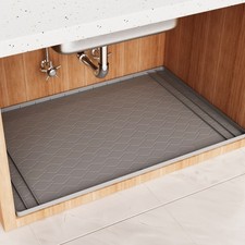 Under Sink Waterproof Mat 34inx22in Kitchen and Bathroom Waterproof Mat