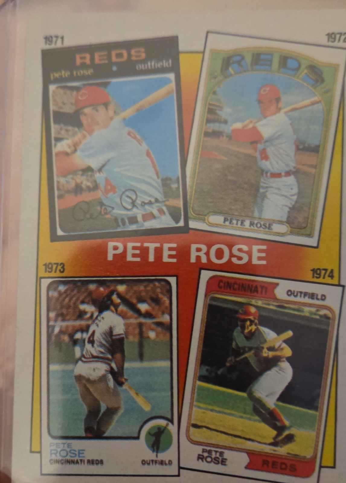 1986 Topps - Pete Rose #4 Collector's Edition (Tiffany)