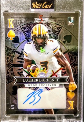 2023 Wild Card 5 Card Draw - Black Foil Auto - Luther Burden III 1