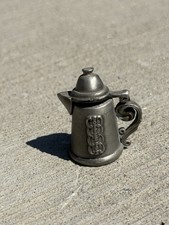 Nicholas Gish Pewter Thimble Coffeepot with Lid