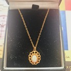 9CT GOLD OPAL PENDANT NECKLACE