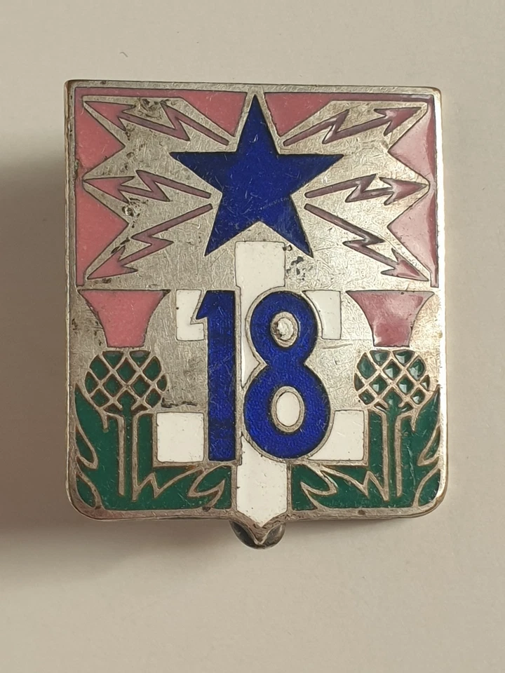 INSIGNE 18e Régiment d'instruction des transmissions Arthus Bertrand - Photo 2/4