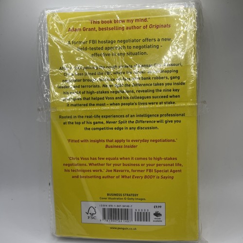 Never Split the Difference by Chris Voss – NEW Paperback (Yellow Cover) - Bild 3 von 6