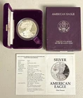 1992 American Eagle 1 Oz Proof Silver Dollar with COA and Box - See Description