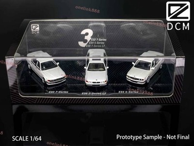 Pre-sale DCM 1:64 Low Rider E32 / E34 / E38 White 3-Car Package Limited