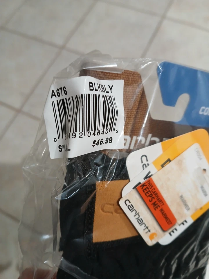 PEQUEÑO Guante Carhartt Storm Defender Aislado Softshell Puño Seguro A676 Foto 3 de 3