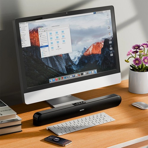 Soundbar do PC Bezprzewodowy soundbar USB Bluetooth Komputer Głośnik AUX FM DHL - Zdjęcie 13 z 14