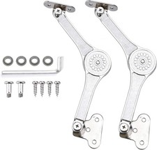 2 x Lid Support Hinges, Adjustable Stay Open Toy Box Overhead Cupboard. Pair