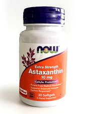 NOW FOODS Astaxanthin Extra Strength 10 mg - 30 Softgels - Immune Support