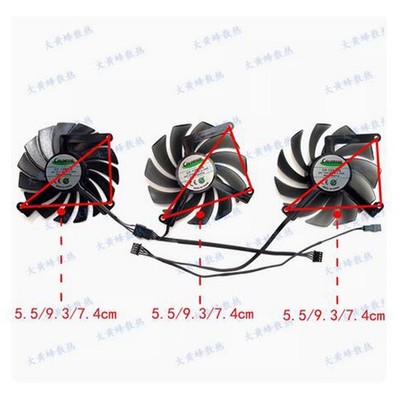 For INNO3D RTX4070 4070ti X3 Sunday Night Graphics Card Fan CF-12910S/CF-12915S