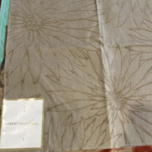 Menge 7 Stoffmuster Quadrate Robert Allen Home Draperie Polster sortiert - Bild 9 von 17
