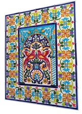 Tile Picture 60x75 Handpainted Tiles Birds Tile Mosaic Borders Wall Picture