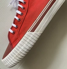PF Flyers Center Hi Men's Size US 13 Bright Red Canvas High Top Shoes Sneakers