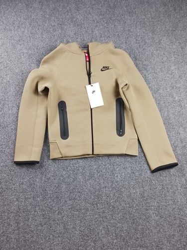 NIKE KIDS TECH FLEECE FULL ZIP HOODIE NEUTRAL OLIVE FD3285-276 EXTRA SMALL - Picture 2 of 6