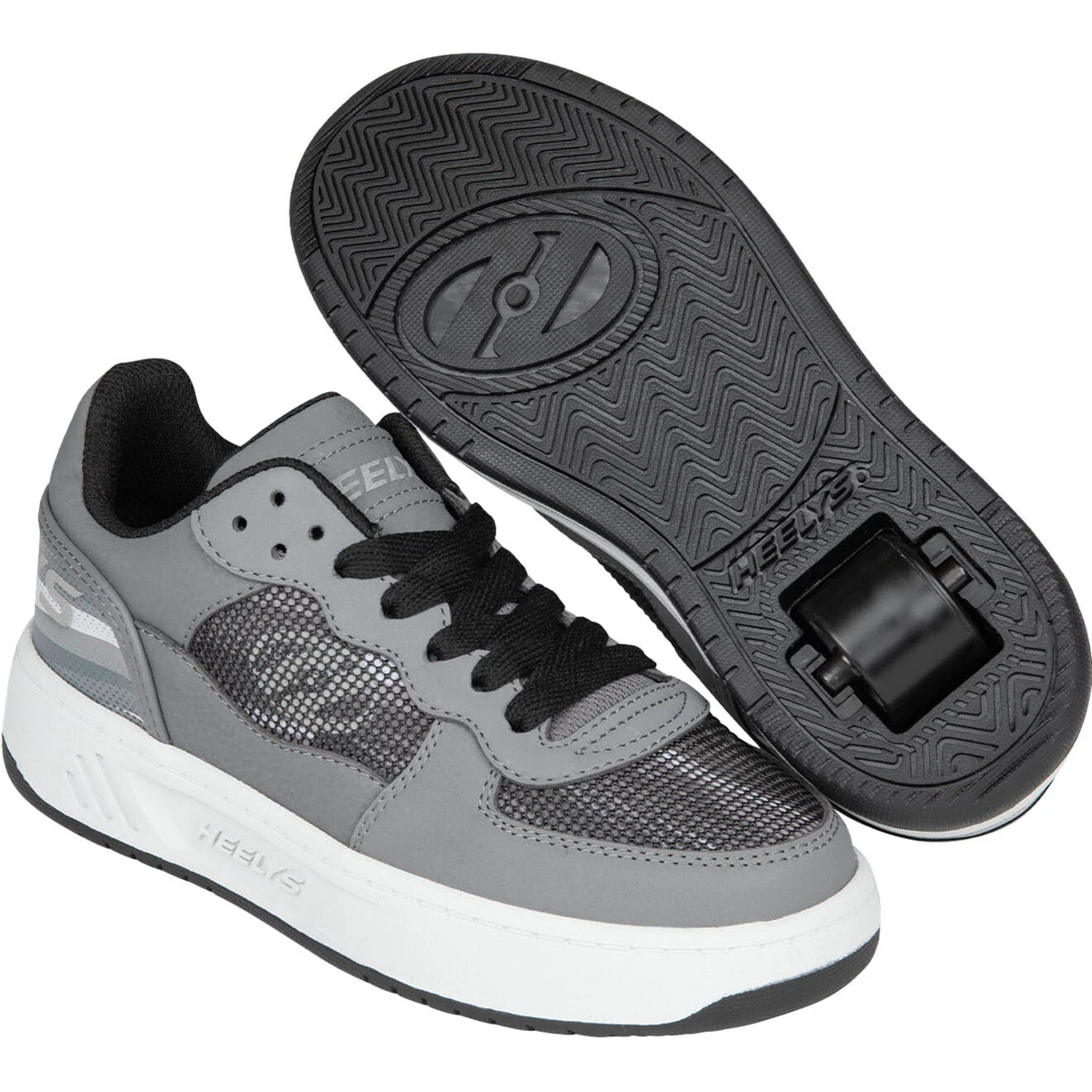 Grey heelys best sale
