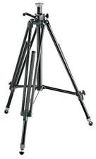 Manfrotto 028B Black Aluminum Studio Pro Triman Tripod with Geared Column