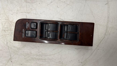 97 LEXUS LX450 MASTER DOOR CONTROL SWITCH FRONT LEFT DRIVER WOODGRAIN 7420260110