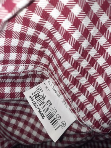 VENTI VINTAGE EUROPEAN LIMITED EDITION CHECKERED MENS LONG SLEEVE SHIRT SIZE 42 - Afbeelding 3 van 4