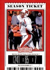 2019 Panini Contenders Draft Picks Ben Roethlisberger #14