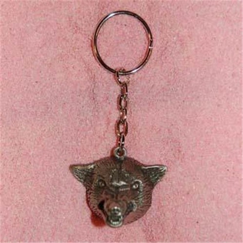 ENGLISH PEWTER - WOLF HEAD - KEYRING KEYCHAIN FANTASY WOLVERINE - 第 1/1 張圖片