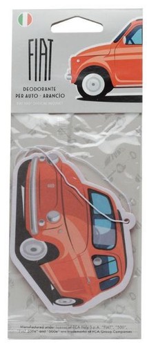 Fiat 500 Offizieller Retro Auto Lufterfrischer in frisch neuwertig oder orange, Deodorant - Bild 5 von 7