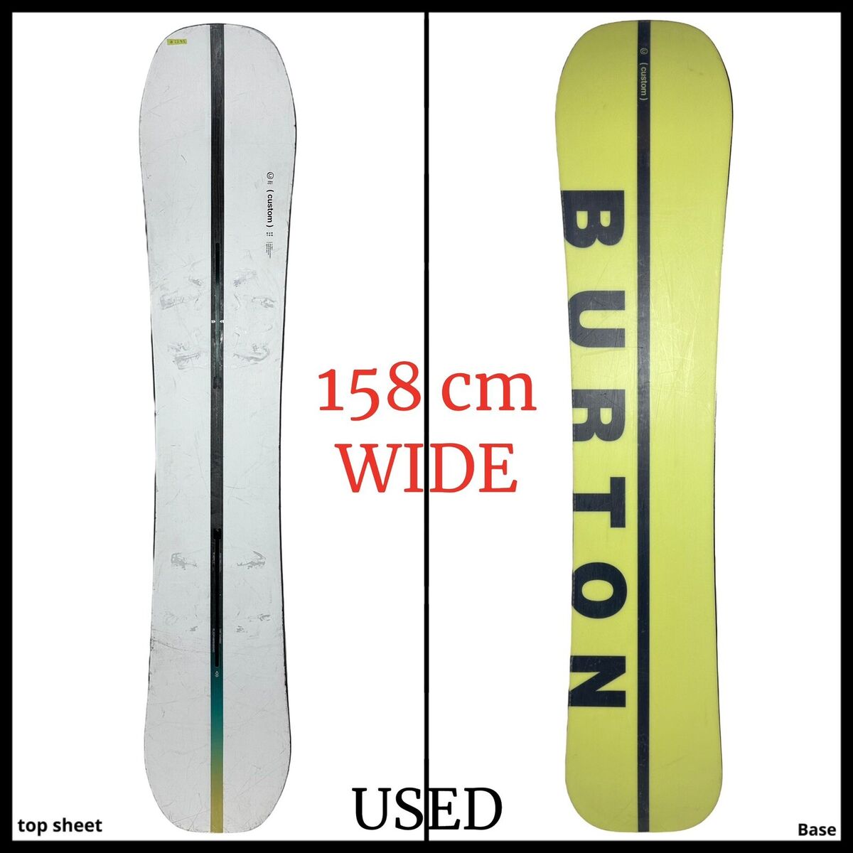 2292 Burton Custom Flying V Men's Snowboard Size 158 WIDE | eBay 2292 Burton Custom Flying V Men's Snowboard Size 158 WIDE | eBay