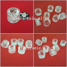 15 30 60 90 120 Degree Waterproof led Lens for 1W 3W 5W Hight Power LED