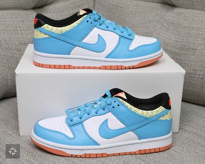 Nike Dunk Low Kyrie Irving Blue Athletic Shoes Youth Size 5Y-7Y