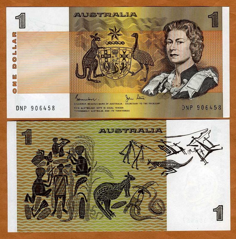 Australia, $1, ND (1983), P-42, QEII UNC   Replaced by a coin