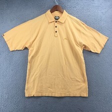 Tommy Bahama Polo Shirt Mens Large Orange Cotton Collared Short Sleeve Casual