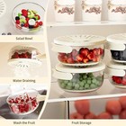 Kitchen Colanders Bowl, Plastic Food Strainer with Lid, Colander Draining Basket — photo 2