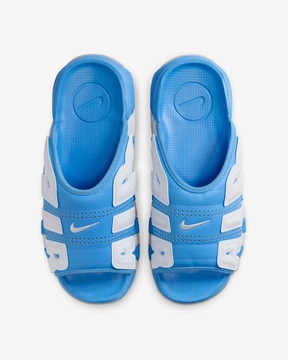 New Nike Air More Uptempo Slides Shoes - University Blue New Nike Air More Uptempo Slides Shoes - University Blue