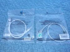 10 Pack 2FT CAT5e Shielded Ethernet RJ45 Patch Cords /Cable White Off White colo