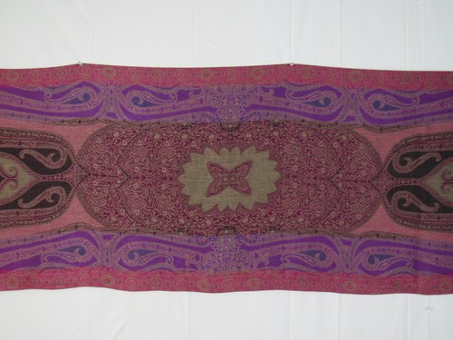 Vintage 1960er 70er SAKS FIVE AVENUE BLUMEN PAISLEY SCHAL 75" mal 22 1/2" VISKOSE WOLLE? - Bild 2 von 11