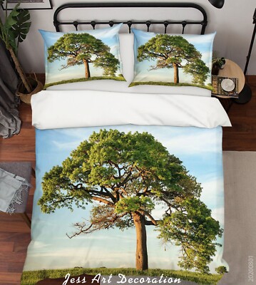 3D Trees Plants Landscape Quilt Cover Set Bedding Sets Pillowcases Queen