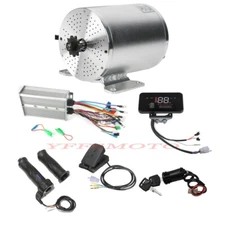 72V 3000W Brushless Electric Motor w/Display Controller Kit for Go Kart Golf ATV