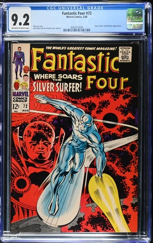 Fantastic Four #72 CGC 9.2 Amazing Book 1968 Vol 1 Silver Surfer and Watcher App