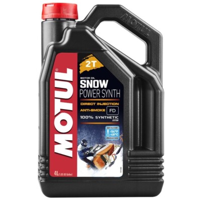 Motul Snowpower Synth 2T PreMix Oil Injection 2 Stroke Motor Oil 4 Liters 108210