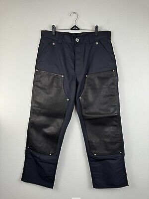 Chrome Hearts Leather Double Knee Nylon Carpenter Pants Size Chrome Hearts Leather Double Knee Nylon Carpenter Pants Size